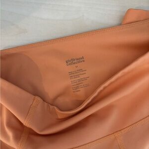 Girlfriend Collective High Rise Bike Shorts in Horizon (orange), Medium, NWOT